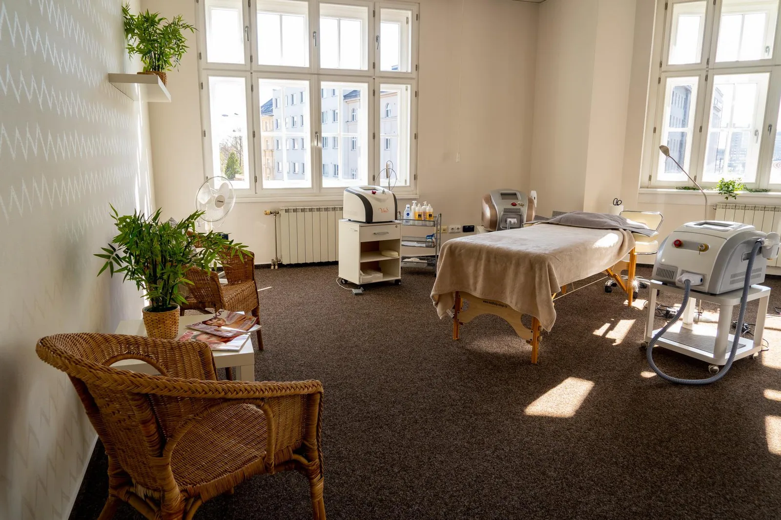 JOVENA - kosmetická klinika – interiér salonu
