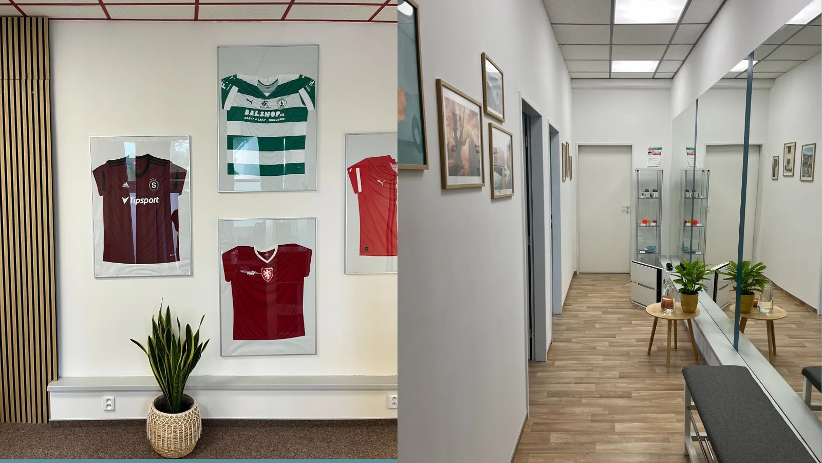 Zdravotní agentura, rehabilitace a masáže Fall & Get Up – interiér salonu