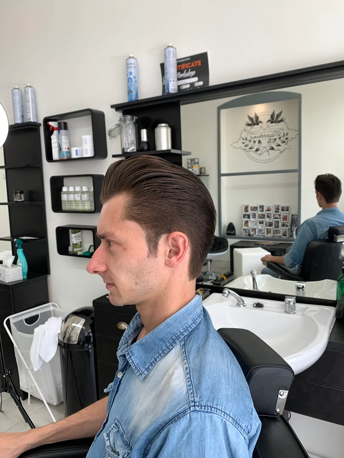 Pánský střih – ukázka práce, Vagabund BarberShop