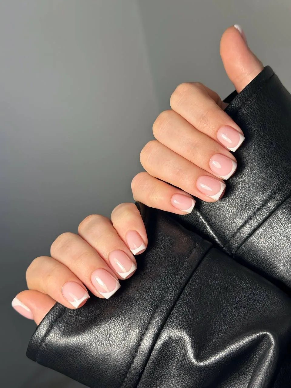 Manikúra+gel-lak+francouzská manikúra / Manicure + gel polish + french tips – ukázka práce, Nail House Smíchov