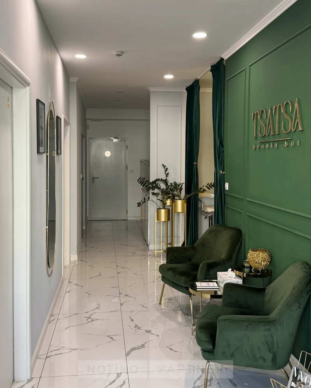 Tsatsa beauty bar – interiér salonu