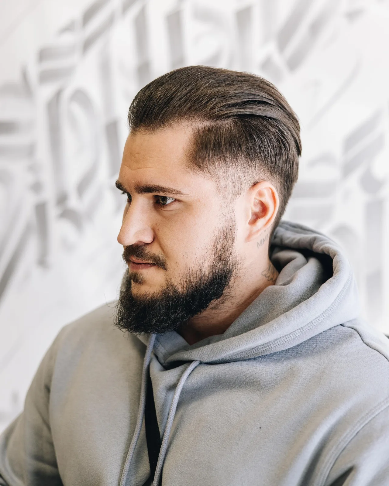 Střih „ICON“ + Úprava vousů – ukázka práce, ICON BARBER AND TATTOO