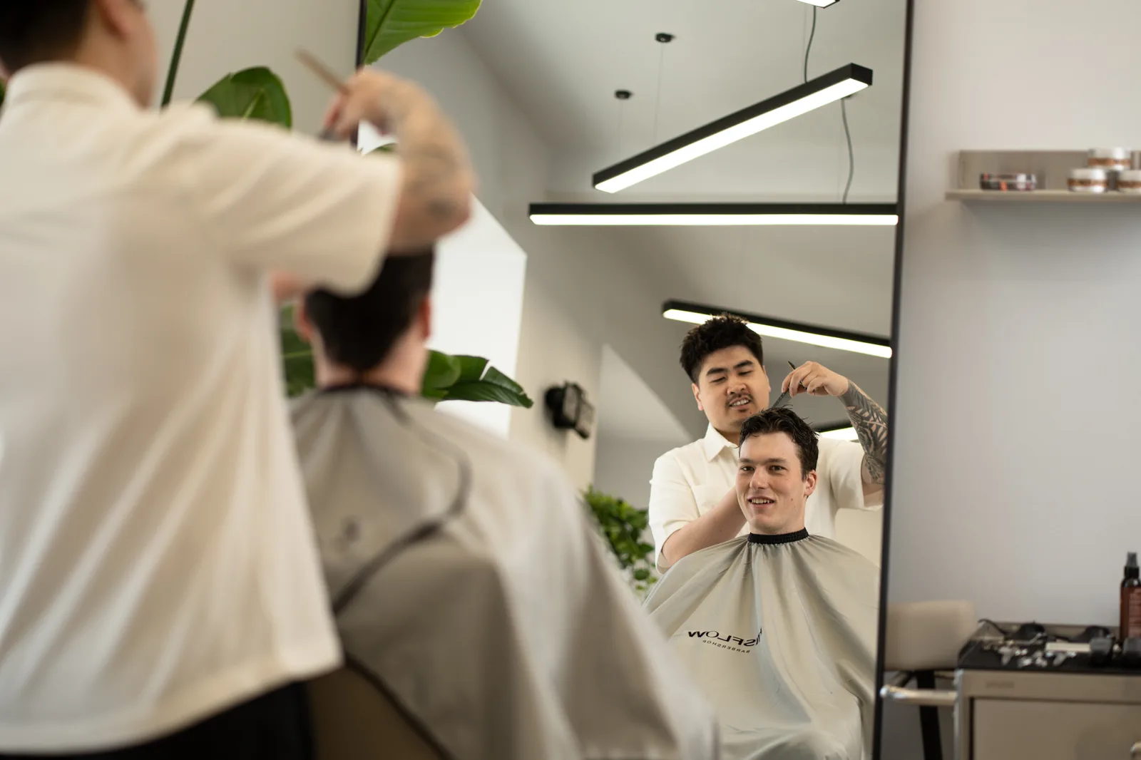 Fade střih – ukázka práce, HISFLOW Barbershop
