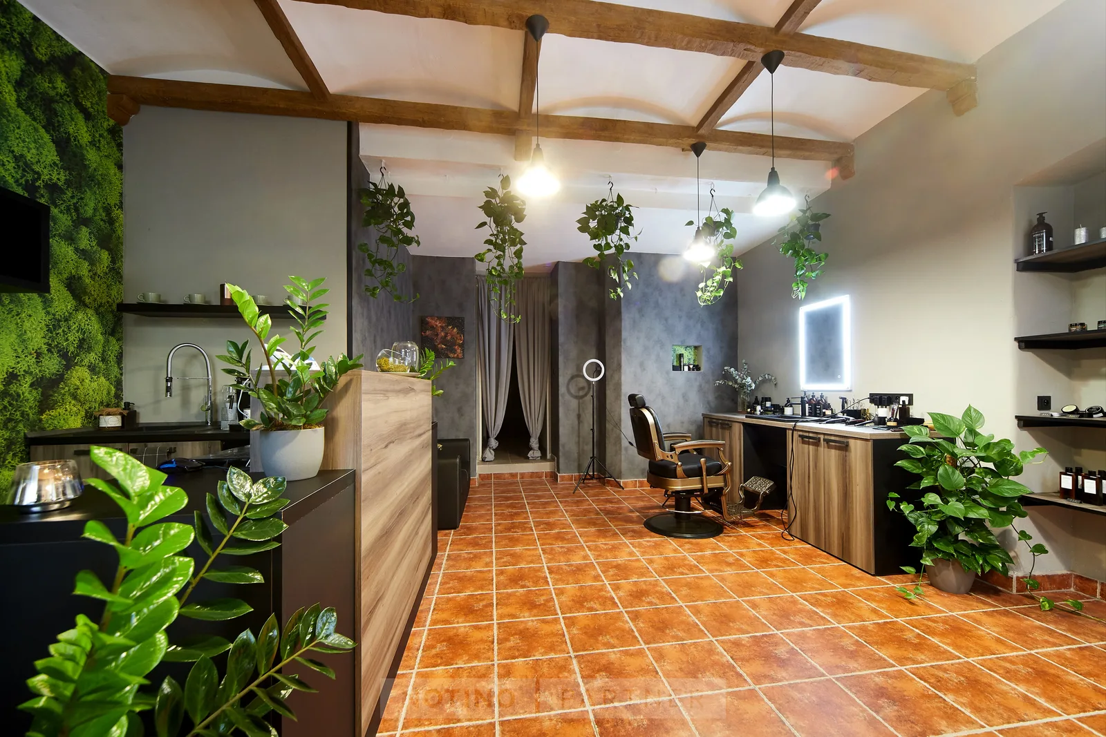 Alternativ barber shop – interiér salonu