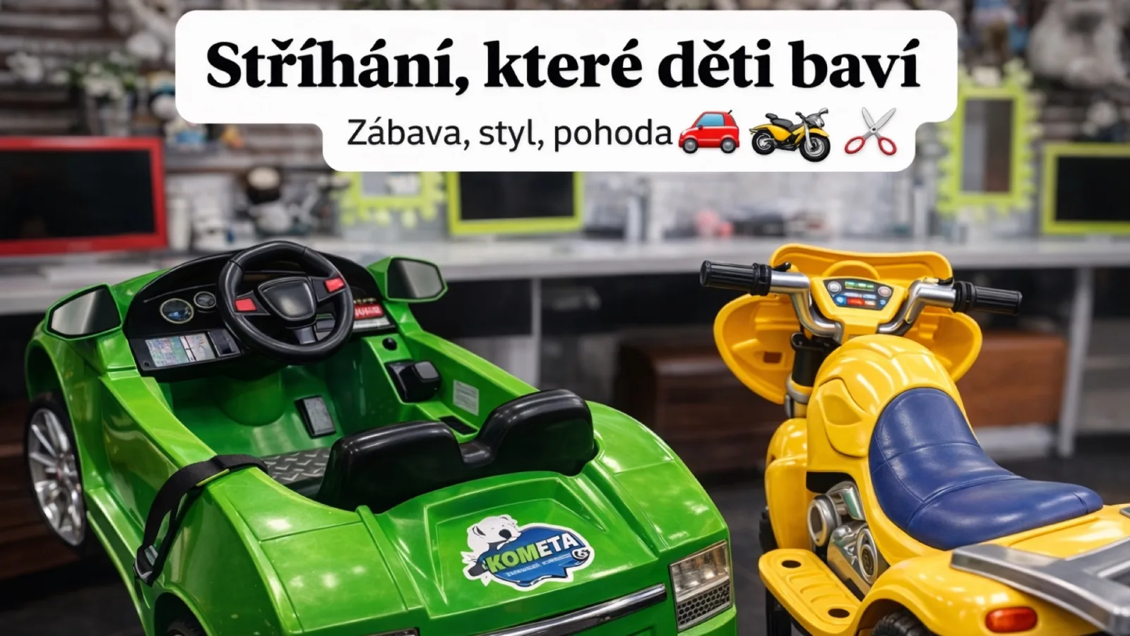 Kidcut Kometka – interiér salonu