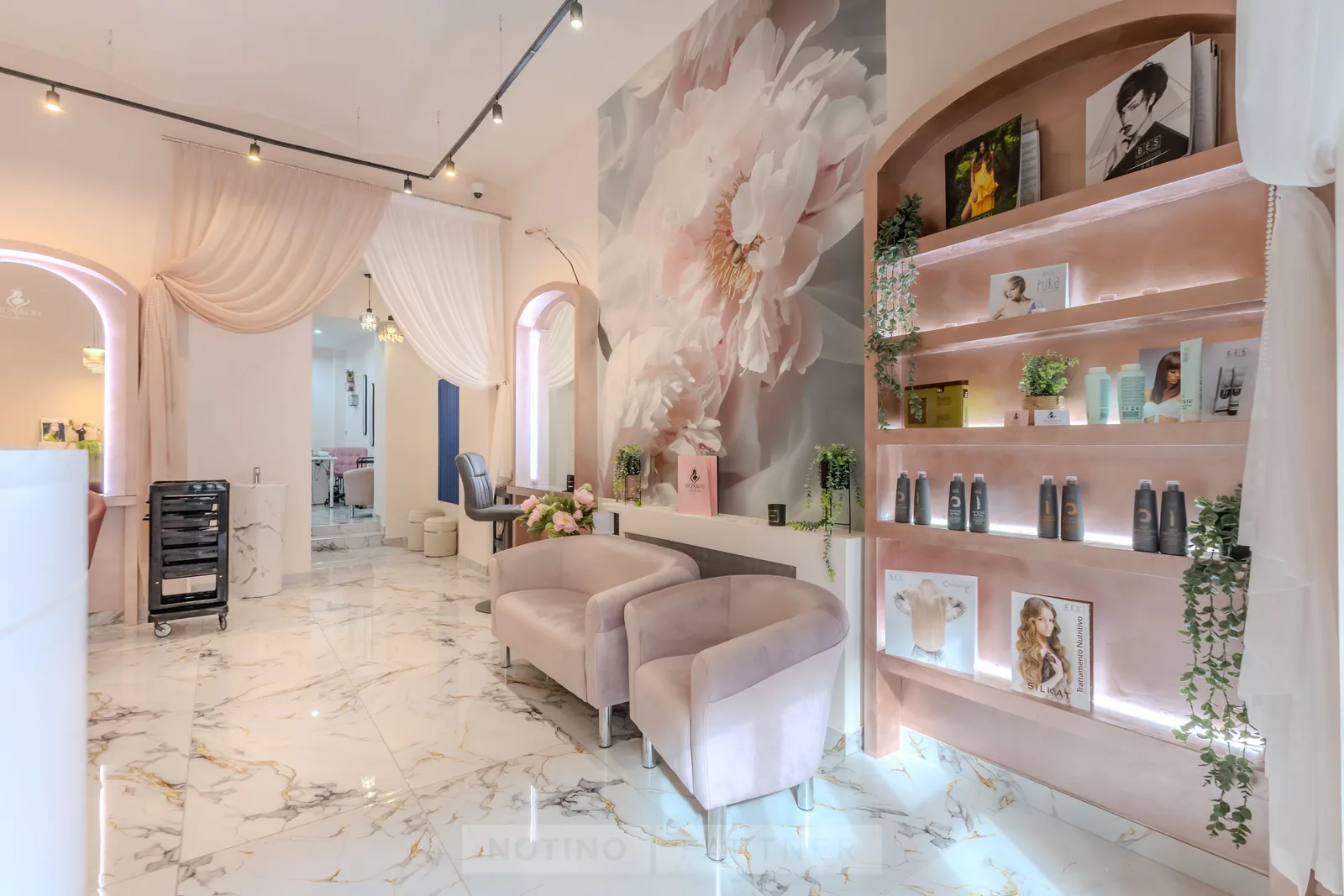 MONACO - kosmetický salon – interiér salonu