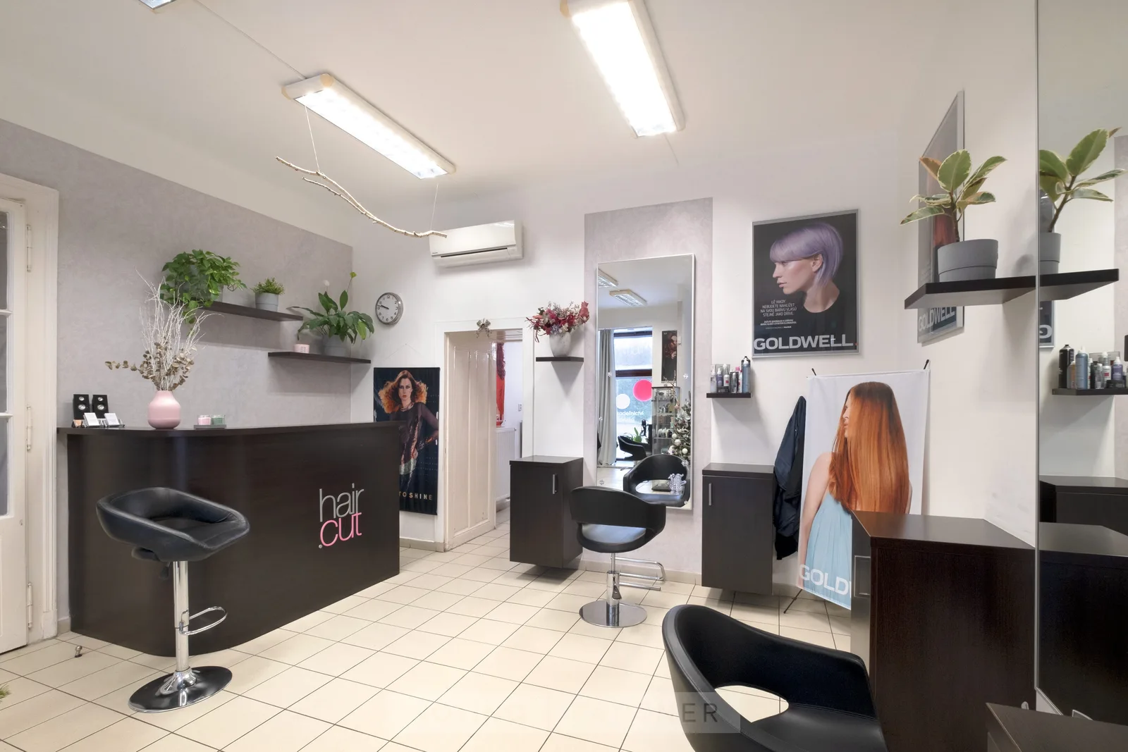 Hair.cut.brno – interiér salonu