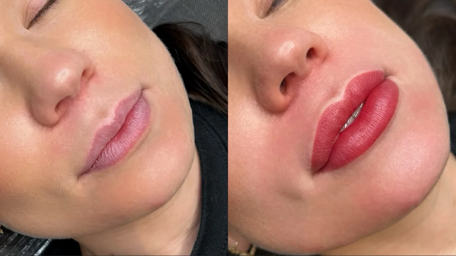 Akvarelové rty – ukázka práce, Beauty Boost Studio Prague