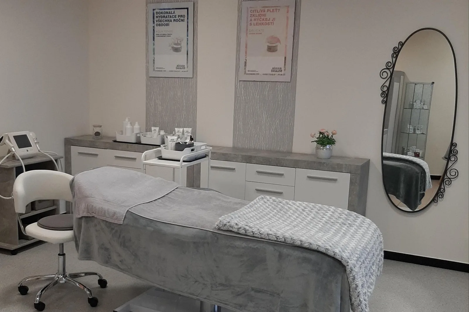 Kosmetika a masáže Šari – interiér salonu