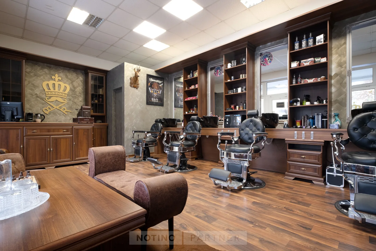 ROYAL BARBER STUDIO Brno - Vinohrady Albert – interiér salonu