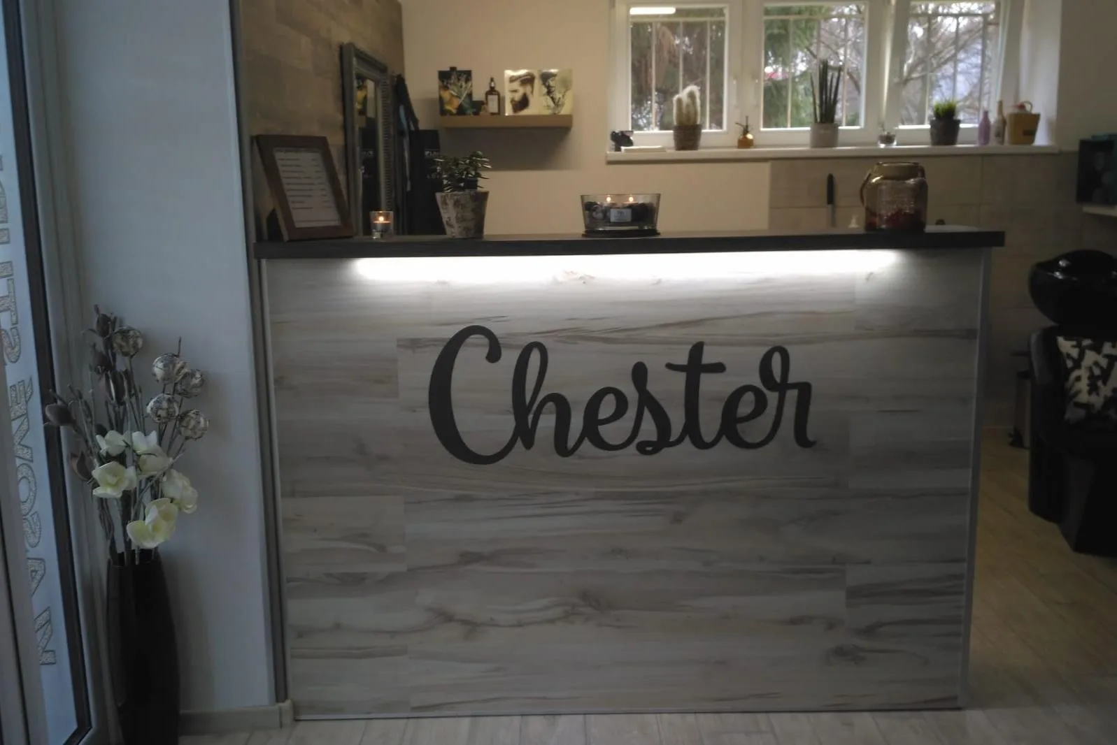 Pánské a dětské kadeřnictví Chester – interiér salonu