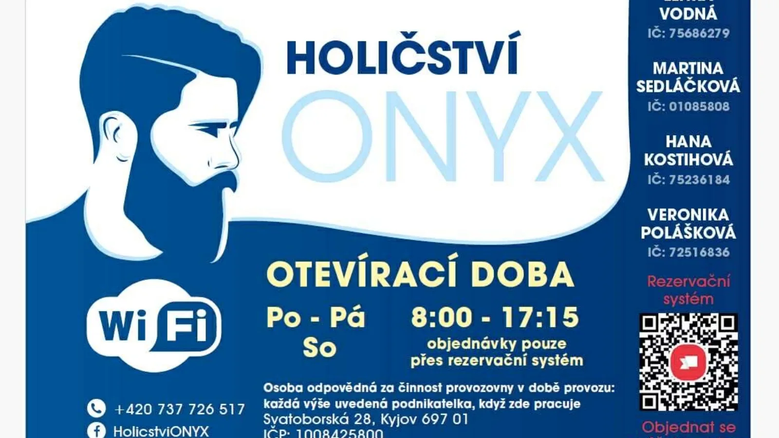 Holičství ONYX – fotografie salonu