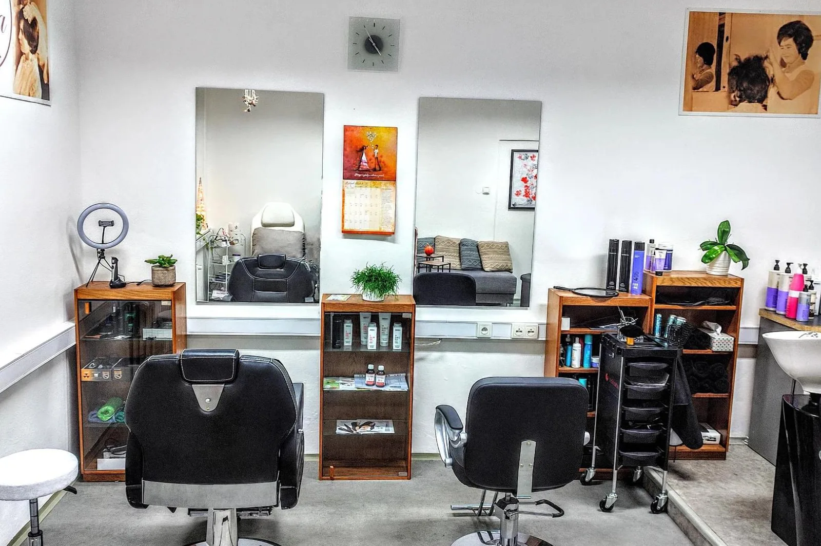 Evka kadeřnictví & pedikúra – interiér salonu