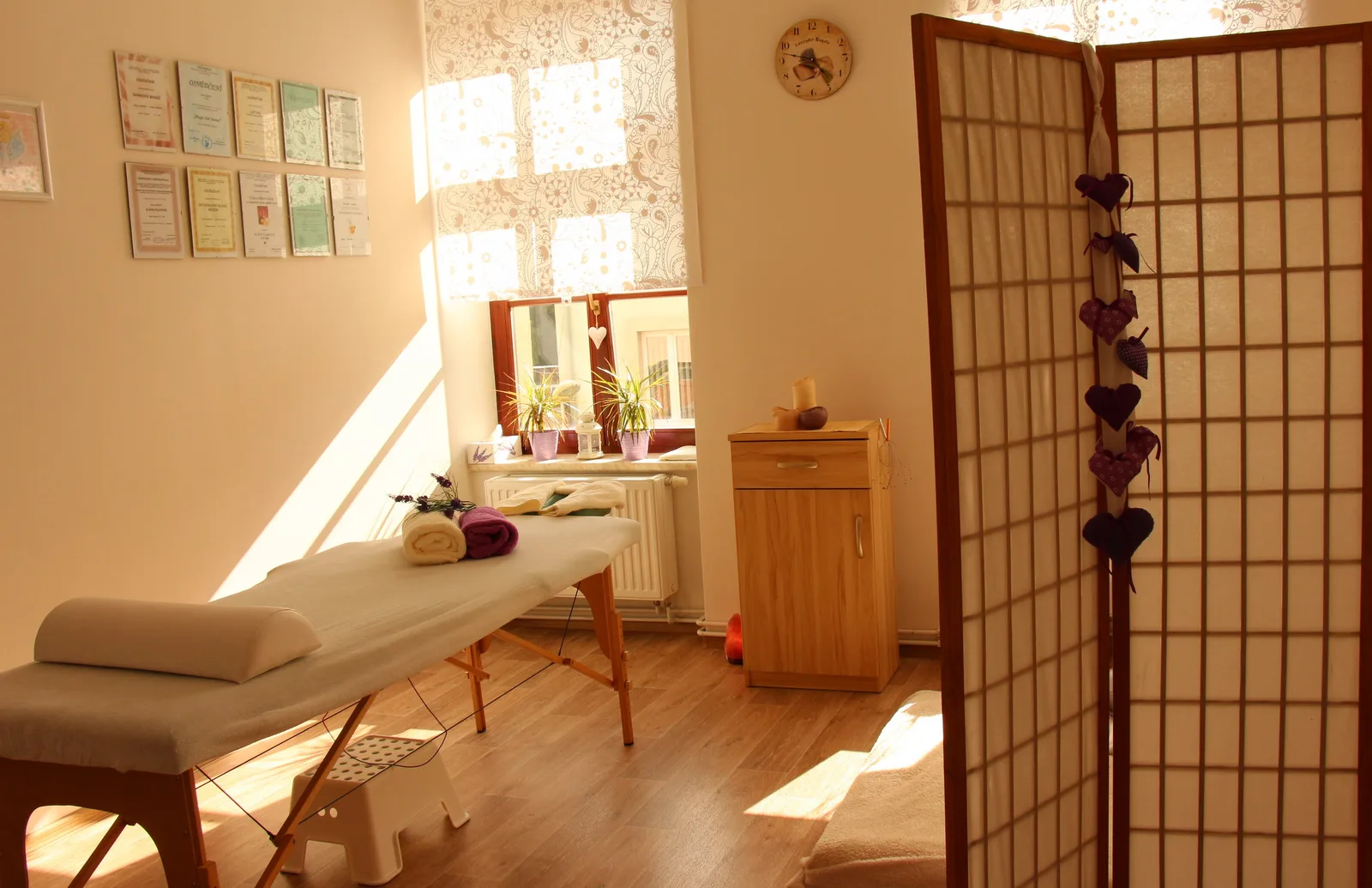 Masáže Santal – interiér salonu