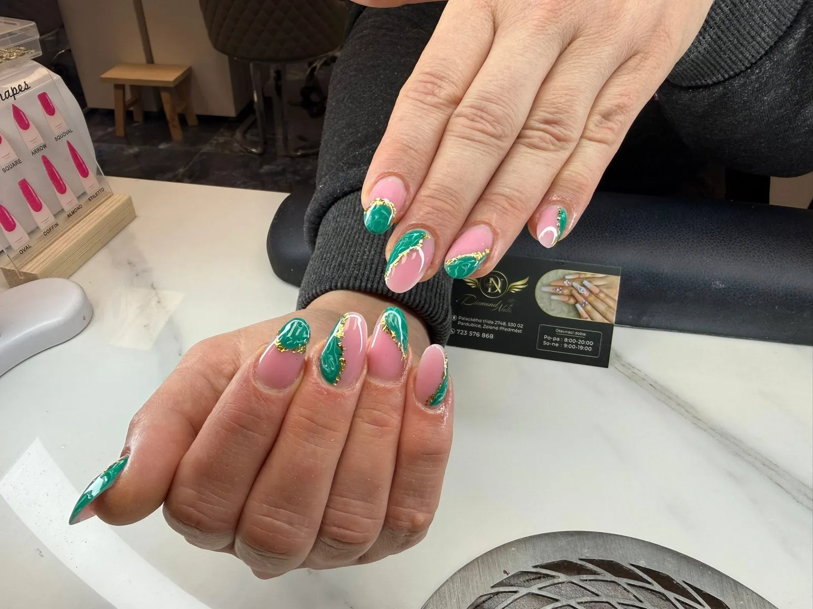 Nehty – ukázka práce, Diamond Nails
