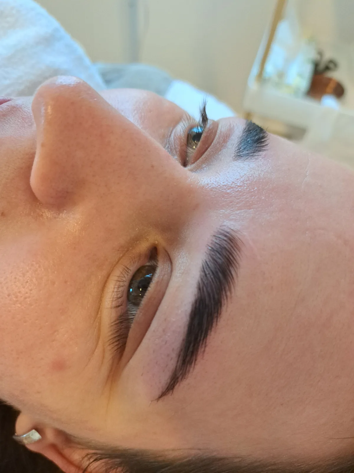 Laminace obočí – ukázka práce, Salon VIVA VERDE