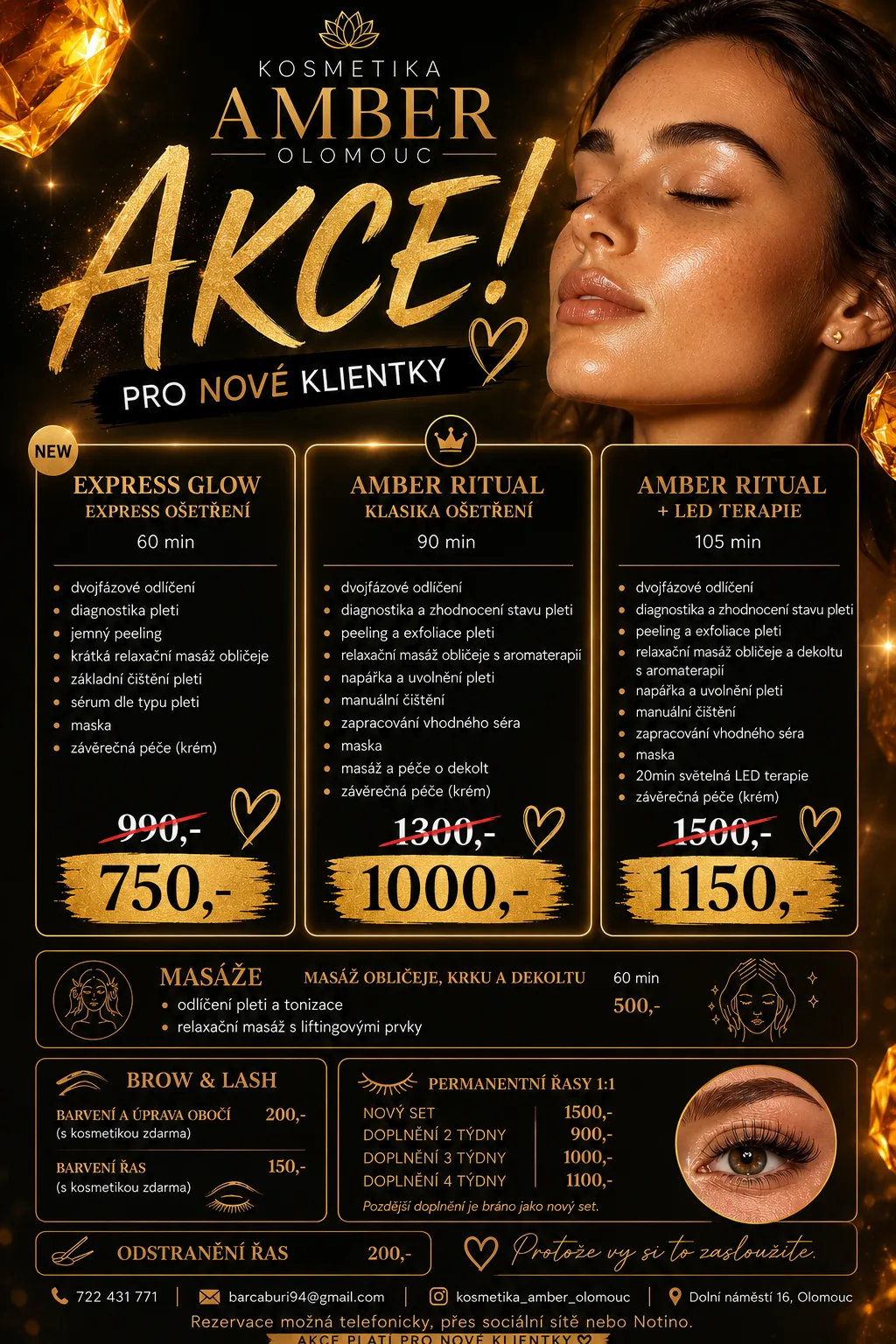 Kosmetika AMBER Olomouc – fotografie salonu
