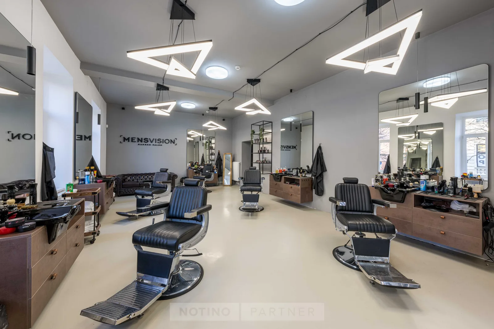 MENSVISION Barbers Frýdek - Místek – interiér salonu