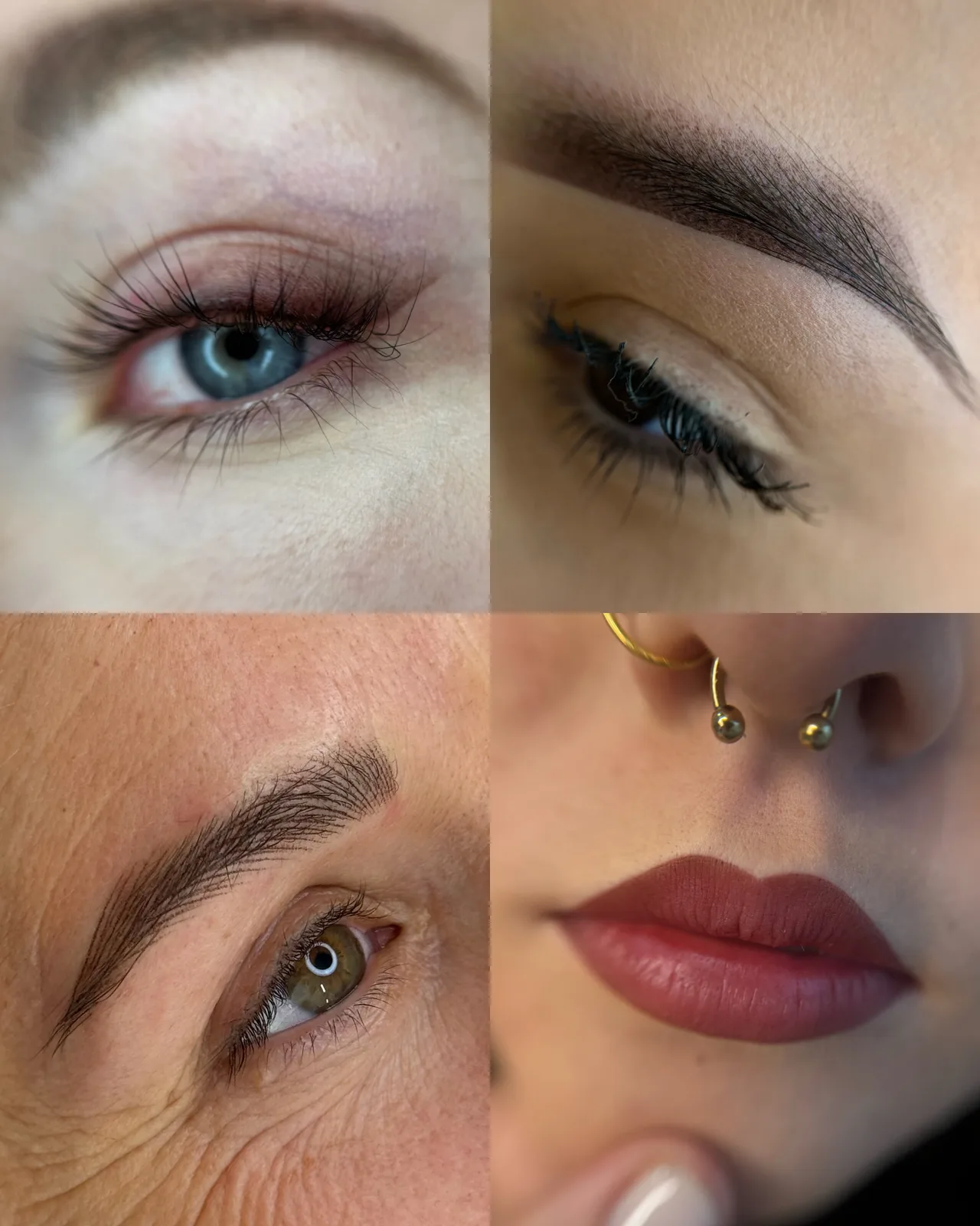 Pudrové obočí - permanentní make-up – ukázka práce, Terice Salon
