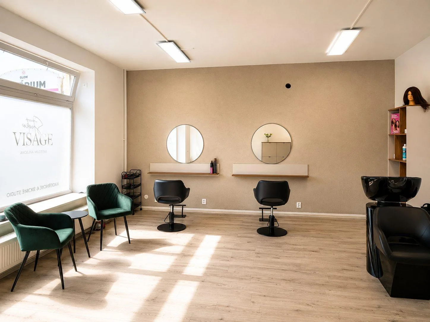 Studio Visage Carolina Hloušková – interiér salonu