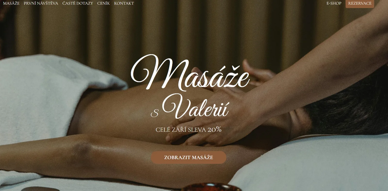 Masáže s Valerií – ukázka práce