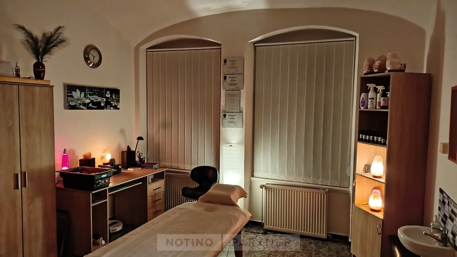 Masáže Uničov Jiří Holínek – interiér salonu