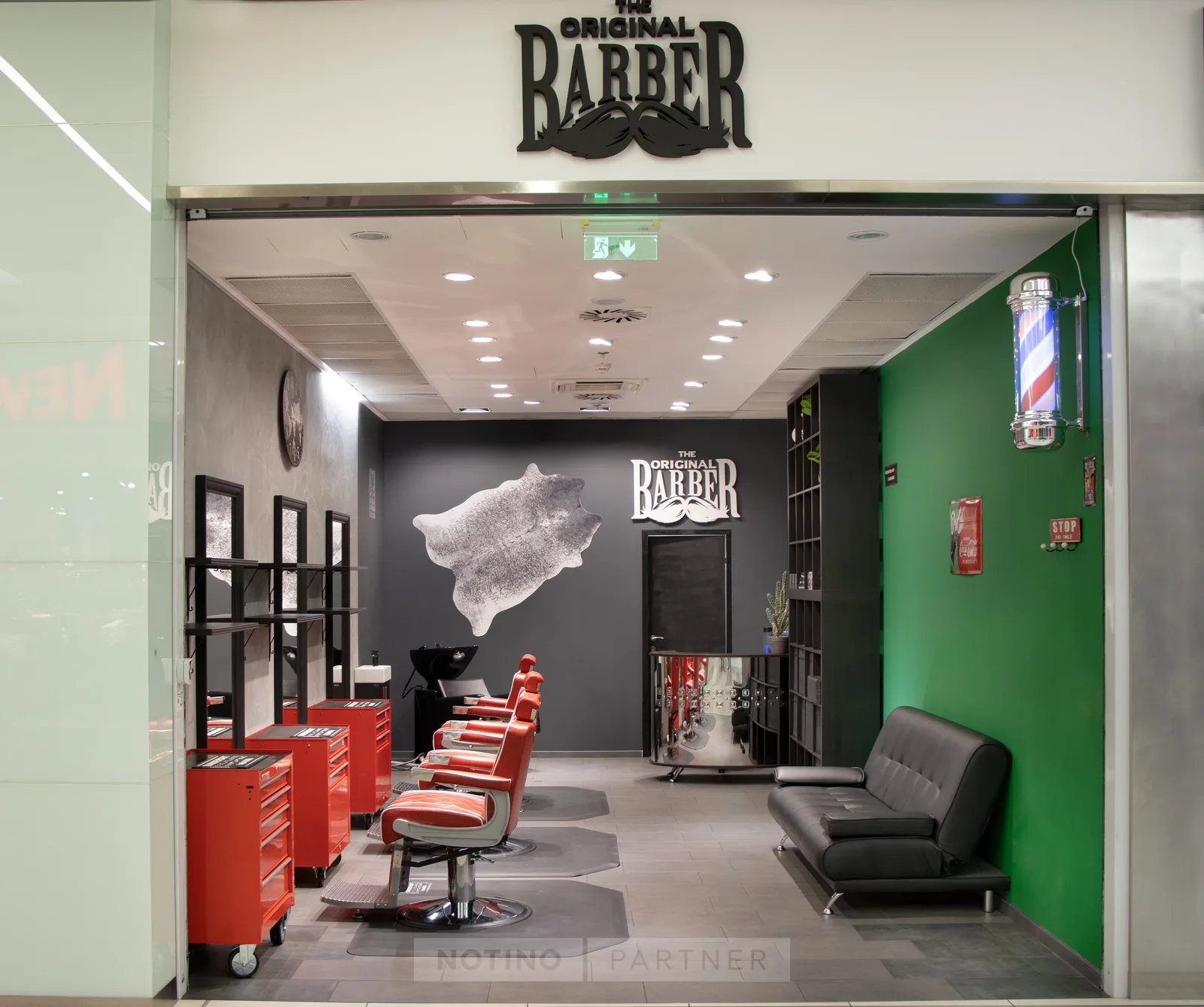 The Original Barber - OC Galerie - Přerov – interiér salonu