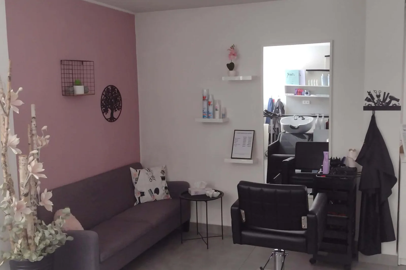 Kadeřnice Sandra Ďurišová – interiér salonu