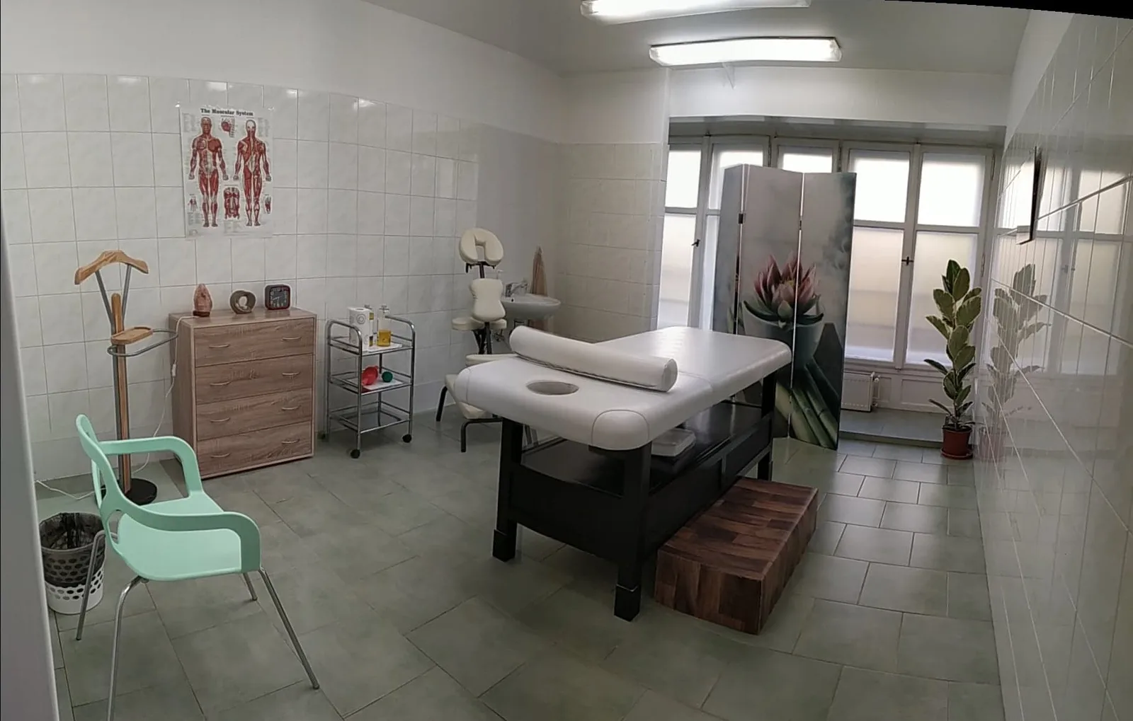 Masážní salon a pedikúra TyfloCentrum Ústí nad Labem o.p.s. – interiér salonu