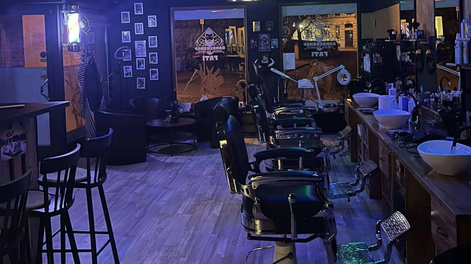 Barbershop Fati – interiér salonu